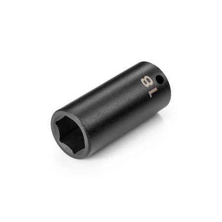 Tekton 3/8 Inch Drive x 18 mm Deep 6-Point Impact Socket SID13118